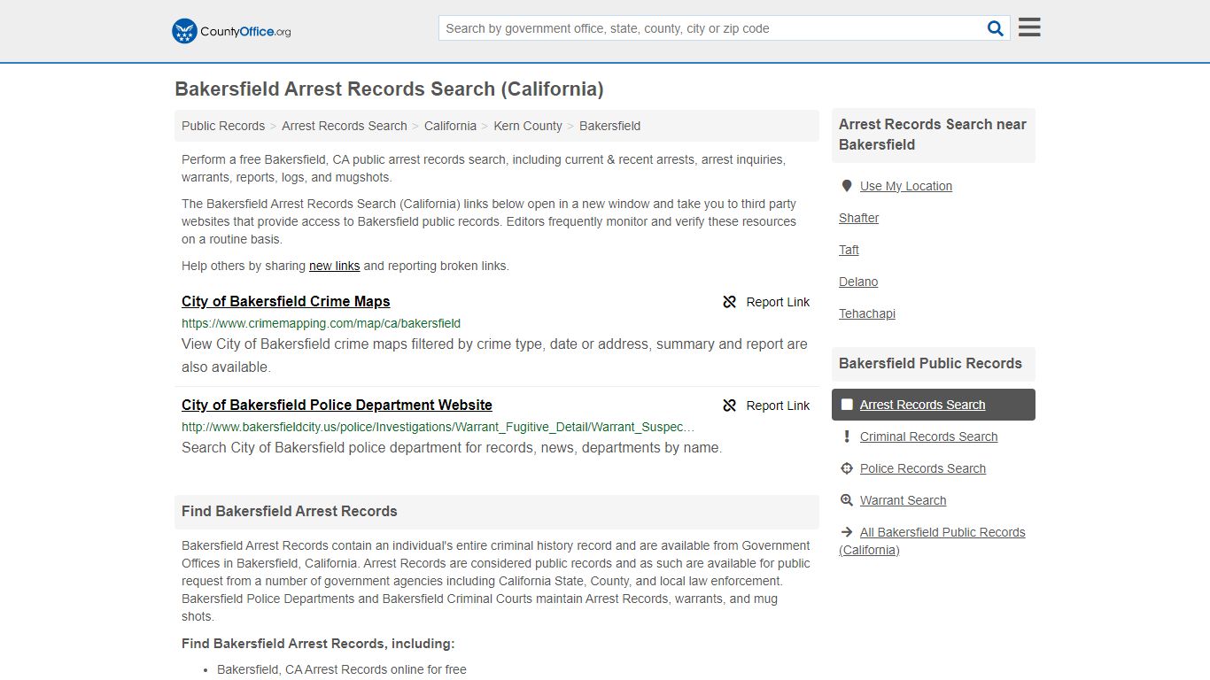 Arrest Records Search - Bakersfield, CA (Arrests & Mugshots)